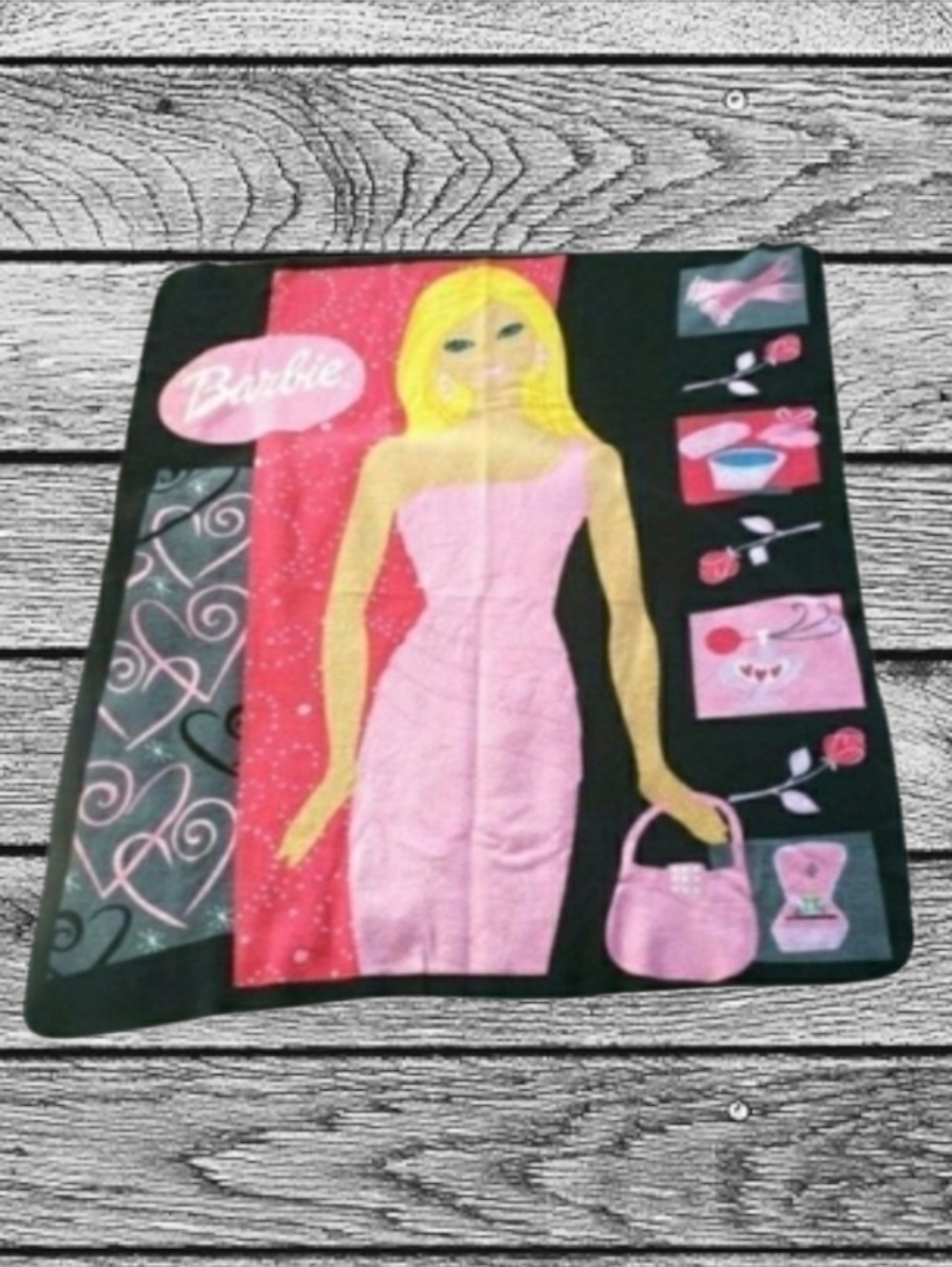 Barbie Goes Shopping Throw Blanket 54" X 48" - RARE